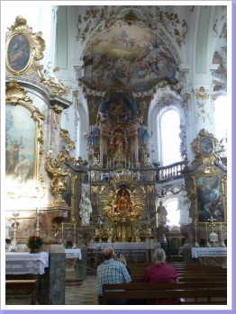 Andechs Klosterkirche Innenansicht Andechs Klosterkirche Innenansicht