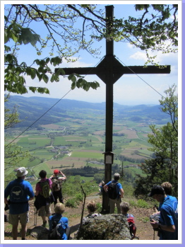 Kaltenbergkreuz auf dem Druidensteig Kaltenbergkreuz auf dem Druidensteig
