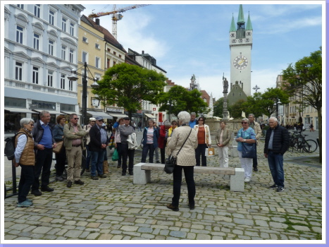 Theresienplatz, Stadtturm u. Gruppe Theresienplatz, Stadtturm u. Gruppe