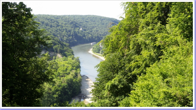 Donau vom Michelsberg aus Donau vom Michelsberg aus